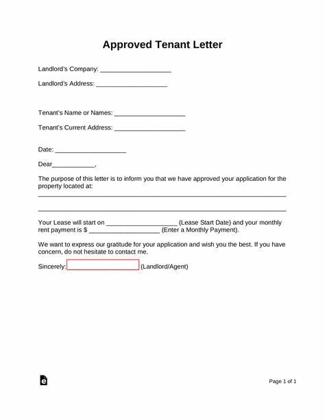 New letter conditional approval form b 965