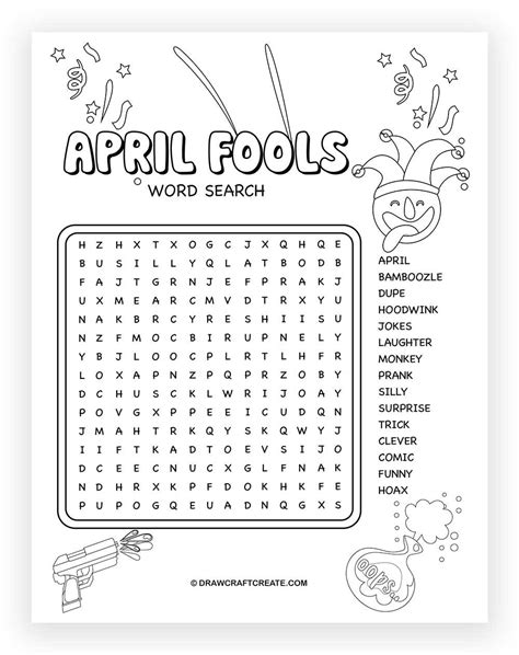 April Fools Day Word Search Printable