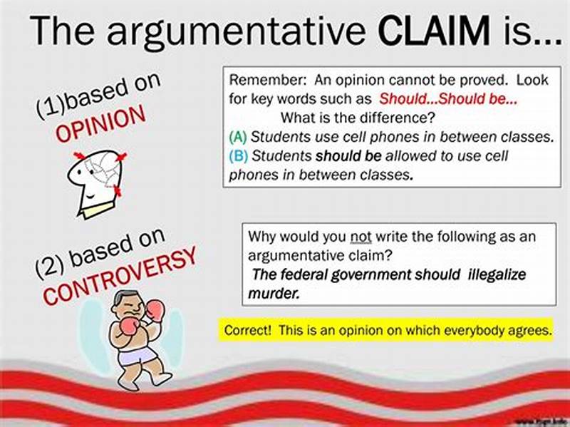 Argumentative Claim Examples