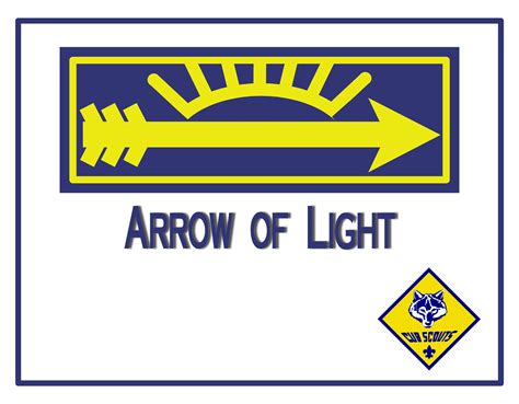 Arrow Of Light Certificate Printable