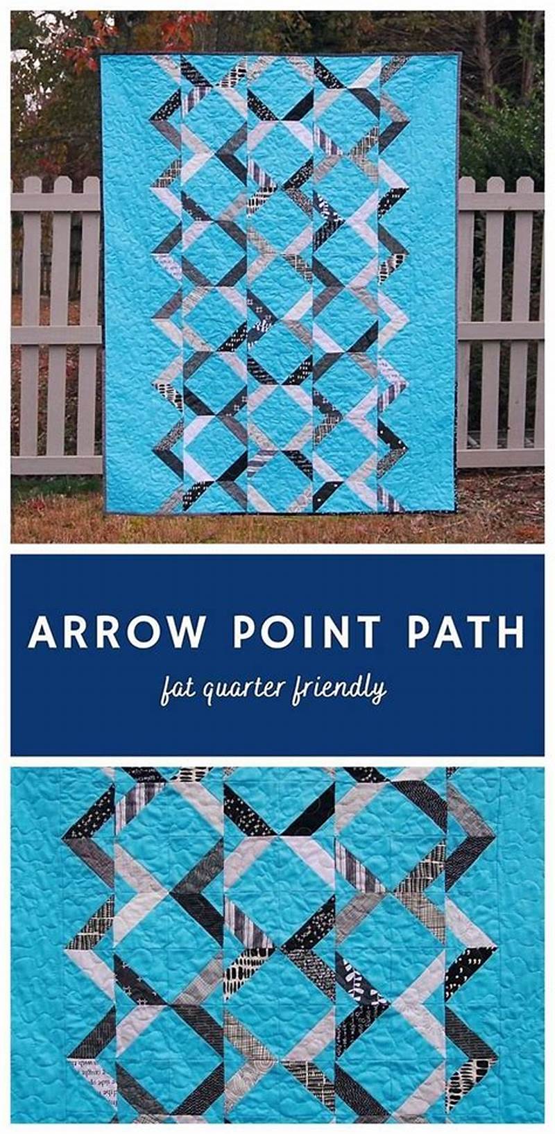 Arrow Point Path Quilt Pattern