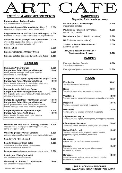 Art Cafe à Saint-Mathieu