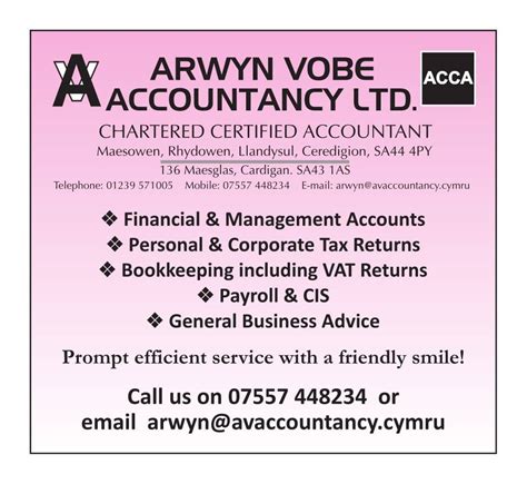 Arwyn Vobe Accountancy Ltd