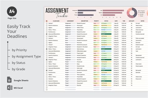 Assignment Tracker Template