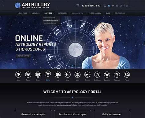 Astrology Website Templates