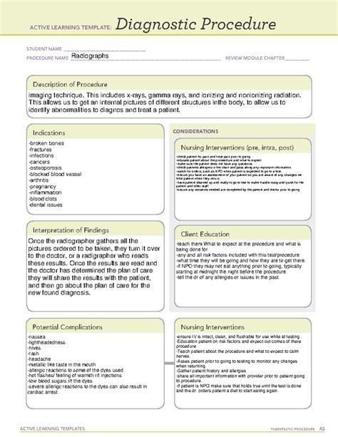 Ati Diagnostic Template