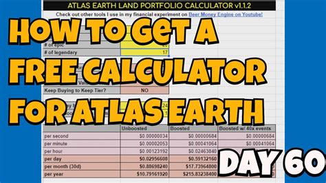 Atlas Earth Payout Chart