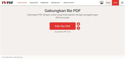 Atur Urutan File PDF I Love PDF