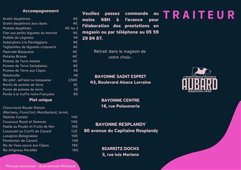 Aubard Charcutier Traiteur Basque à Anglet