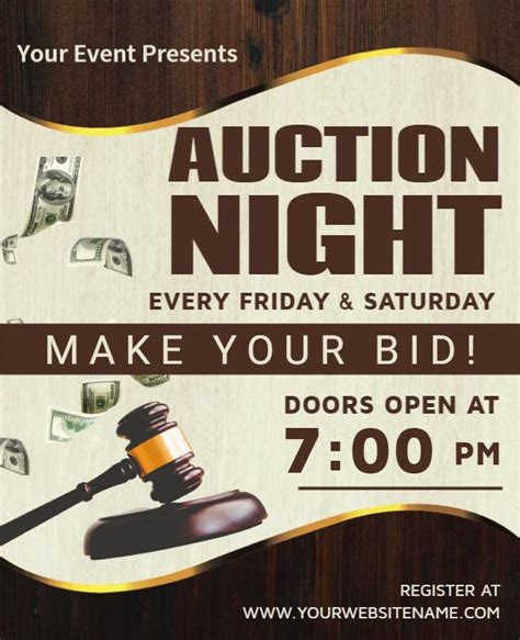 Auction Flyer Templates