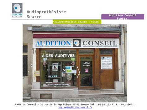 Audioprothésiste SEURRE Audition Santé à Seurre