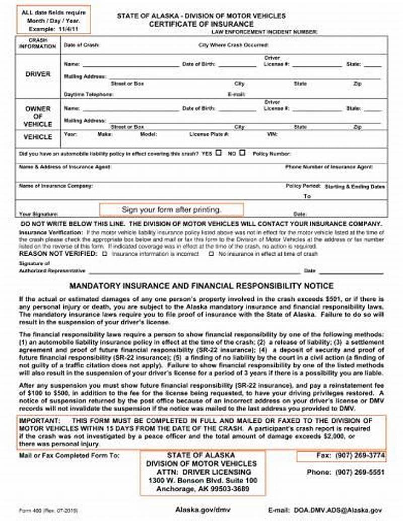 Auto Insurance Form