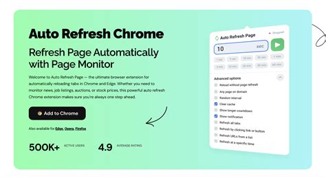 Auto Refresh à Crest
