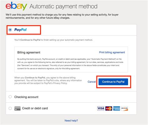 Automatic Payment Method