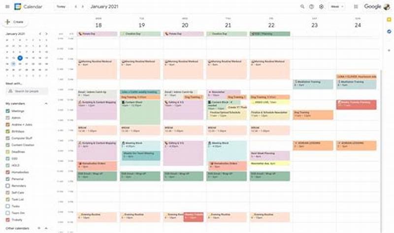 Automatically Color Code Google Calendar