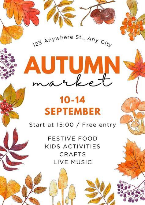 Autumn Flyer Templates Free