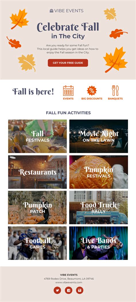 Autumn Newsletter Templates Free