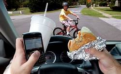 Avoid Eating While Driving