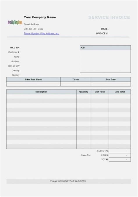 Aynax Invoice Template