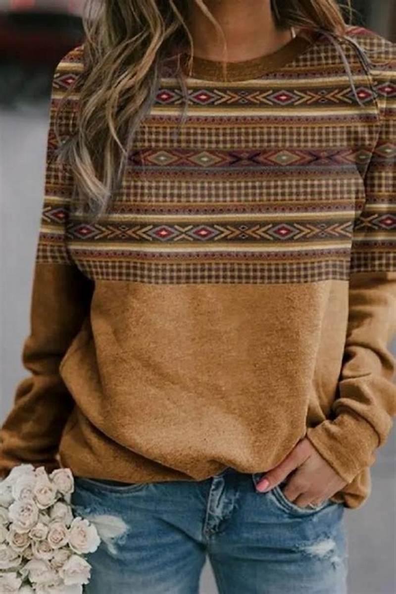 Aztec Pattern Sweatshirt