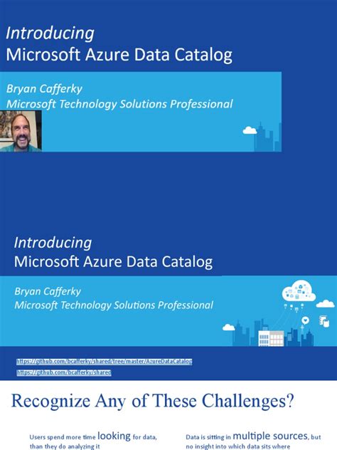 Azure Data Catalog Is A Metadata Repository
