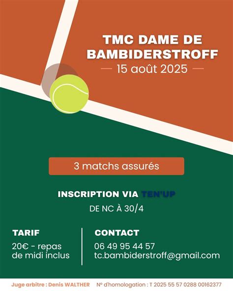 BAMBIDERSTROFF TC à Bambiderstroff