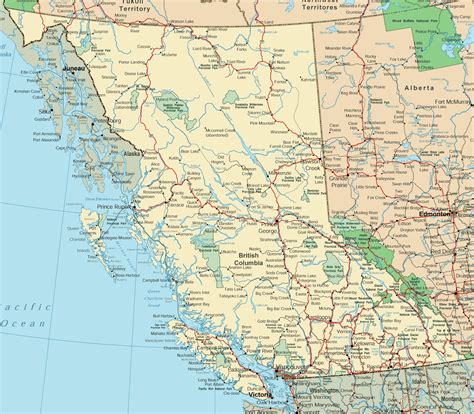 Maps British Columbia