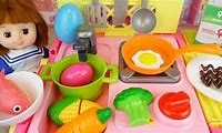Baby Doll Kitchen Cooking Food