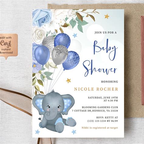 Baby-Elephant-Baby-Shower-Invitations

