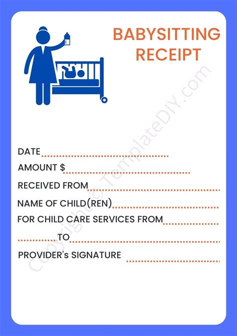 Babysitting Receipt Template