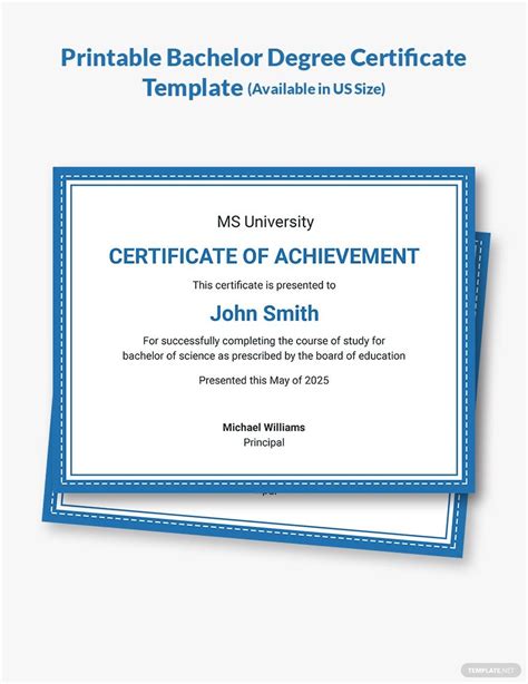 Bachelor Degree Template