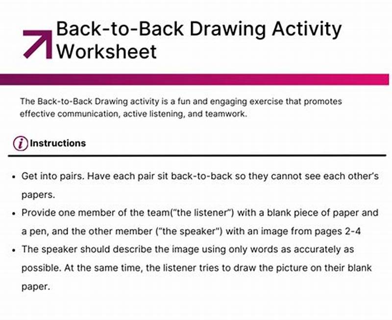 Back To Back Drawing Images Printable