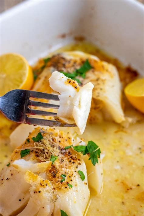 Baked White Fish with Lemon and Thyme