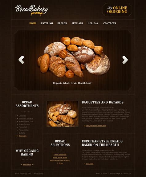Bakery Website Template