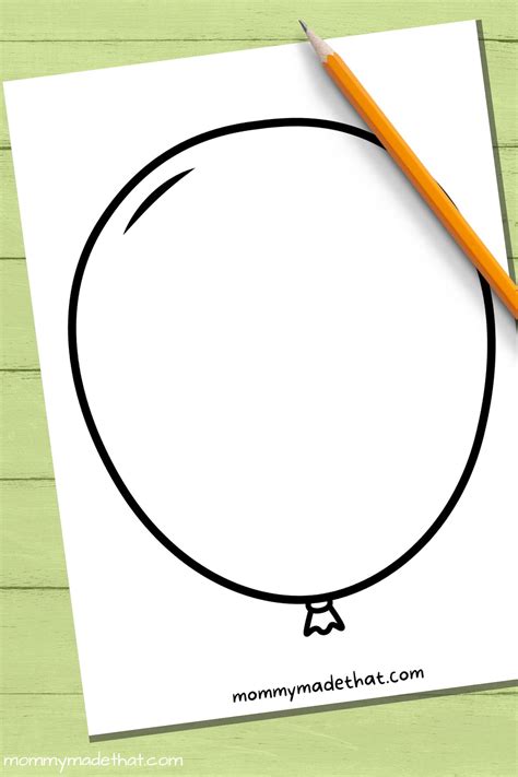 Balloon Template To Print