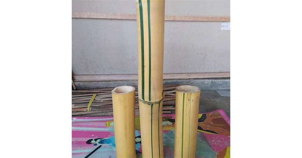 Bambu Air Kuning Kerajinan Tangan