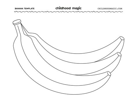 Banana Template Printable