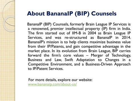 BananaIP Counsels