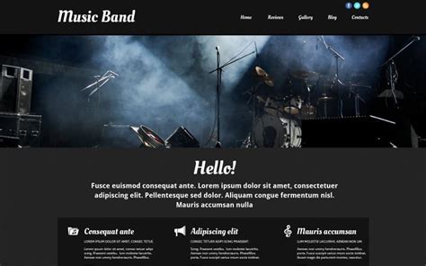 Band Website Template