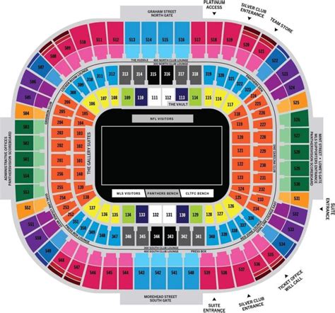 Bank Of America Stadium Seating Chart View