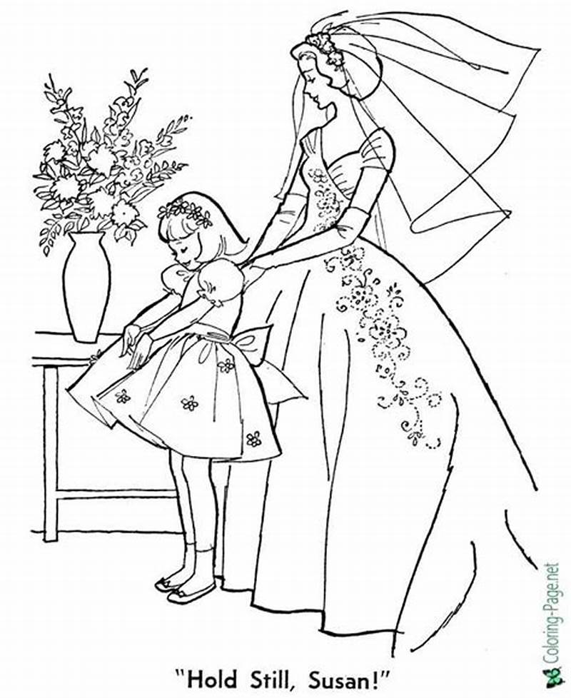 Barbie Bride Coloring Pages
