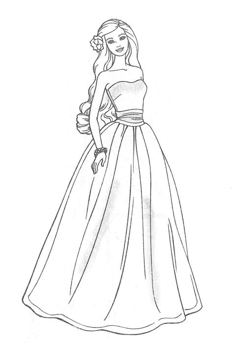 Barbie Printable Coloring Pages