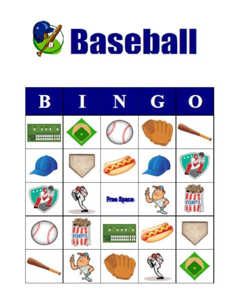 Baseball Bingo Printable