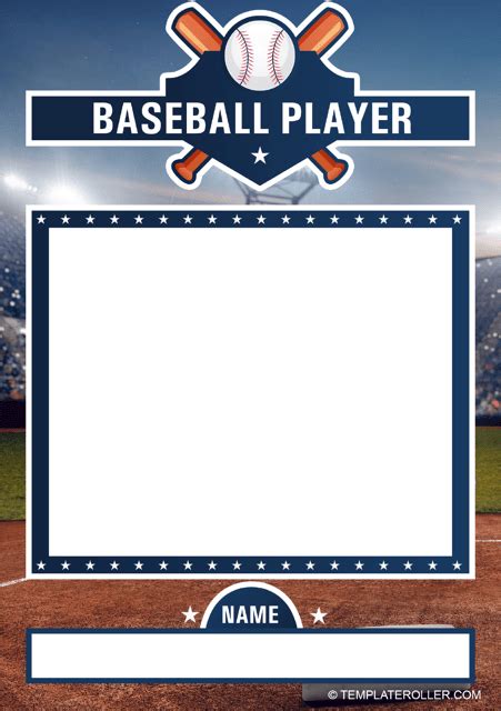 Baseball Card Picture Template