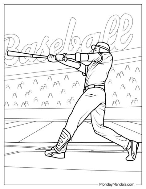 Baseball Coloring Pages Printable Free