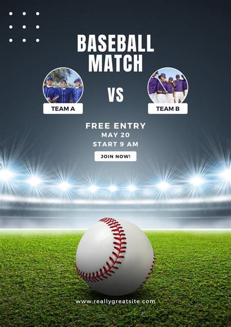 Baseball Game Flyer Template