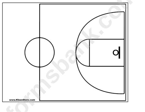 Basketball Half Court Printable