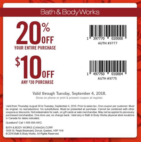 Bath And Body Printable Coupons October 2016