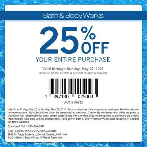 Bath And Body Works Coupons 25 Off Printable