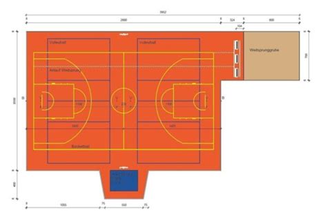 Bauunternehmen für Basketball-Spielfelder